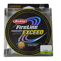 Шнур Berkley Fireline Tournament Exceed PE Braid, 110m, flame green