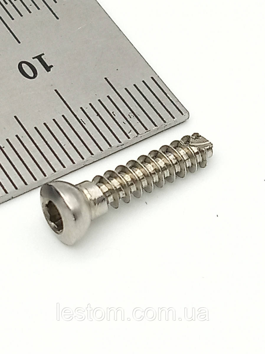 Гвинт кортикальний D = 3,5 мм, 18 мм SS