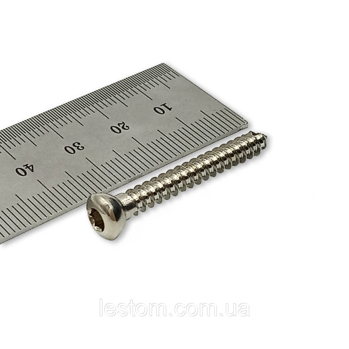 Гвинт кортикальний D=4,5 мм, 38 мм SS