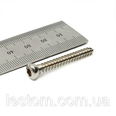 Гвинт кортикальний D=4,5 мм, 40 мм SS