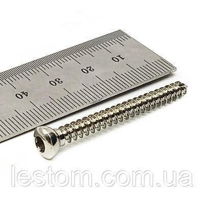 Гвинт кортикальний D=4,5 мм, 46 мм SS