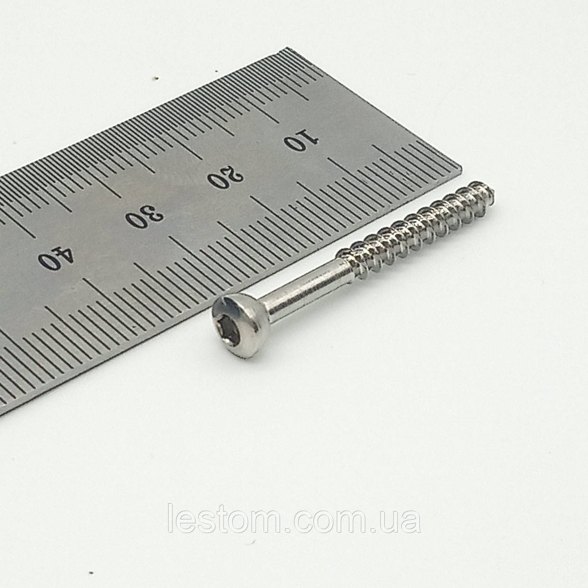 Гвинт малинний малий D = 3,5 мм, 34 мм