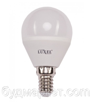 Лампа Luxel светодиодная G45 6W 220V 4000K Е14 056-NE