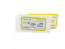 Кетгут звичайний RT-med USP 2/0 (EP 3,5) зі звор. ріж. голкою 37мм 3/8 кола