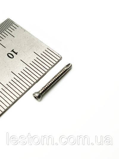 Мікрогвинт D = 2,0 мм, 16 мм (Квадрат, сталь)