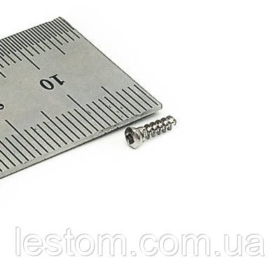 Мікрогвинт D = 2,0 мм, 6 мм, сталь, квадрат