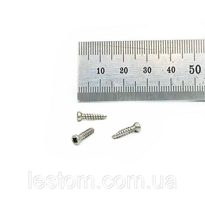 Мікрогвинт D = 2,7 мм, 12 мм, сталь, квадрат