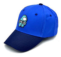 Детская кепка Among Us, размер 54, коттон, голубой