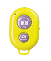 Универсальный Bluetooth пульт кнопка для селфи I Shutter Желтый