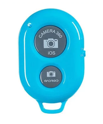 Універсальний Bluetooth пульт кнопка для селфі I Shutter Блакитний