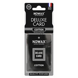 Ароматизатор в машину пахучка для авто Nowax Delux Card  - Cotton (NX07734)