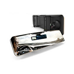 Відеореєстратор дзеркало для авто з додатковою камерою заднього виду REMAX (black) CX-03
