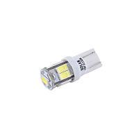 Светодиодные LED автолампы SOLAR 12V T10 W2.1x9.5d 9SMD 5730 white блістер 2шт. (SL1336)