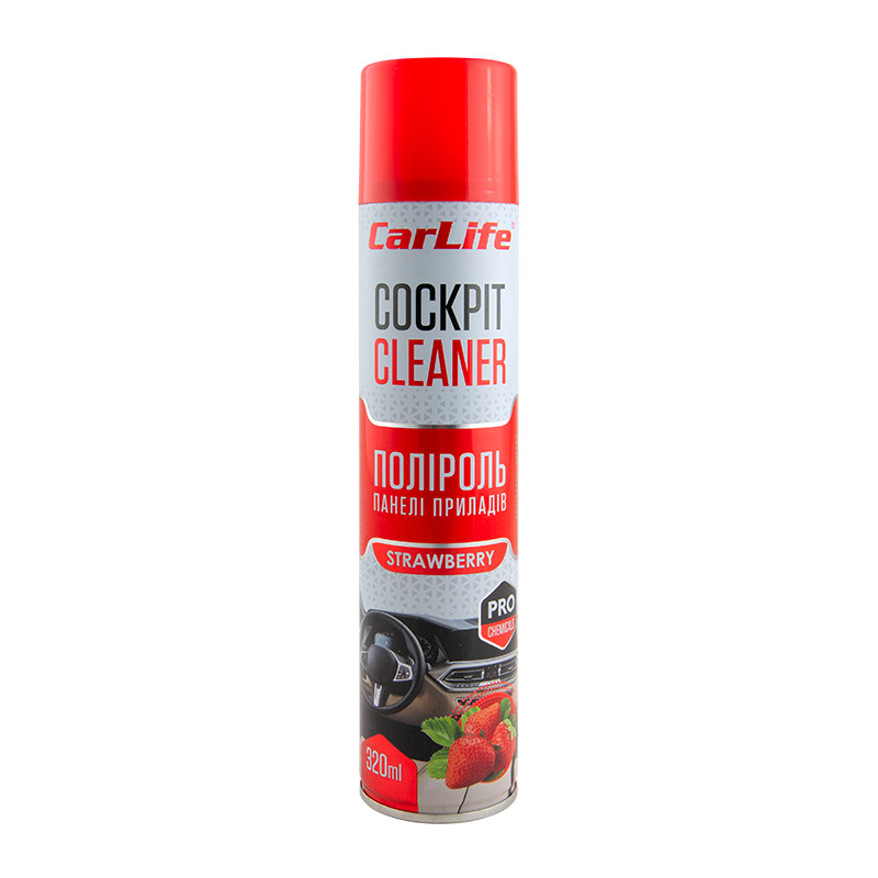 Поліроль CarLife Cockpit Cleaner Полуниця 320 мл (CF324)