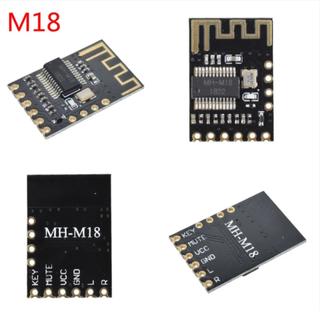 Модуль Bluetooth 4.2 стерео аудіо MH-M18 бездротовий адаптер для навушників колонок, фото 1