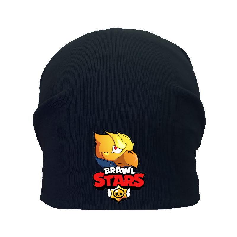 Шапка дитяча Бравл Старс чорна (Brawl Stars-0010) 50-52 см, фото 1