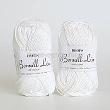 Пряжа Drops Bomull-Lin (колір 01 white)