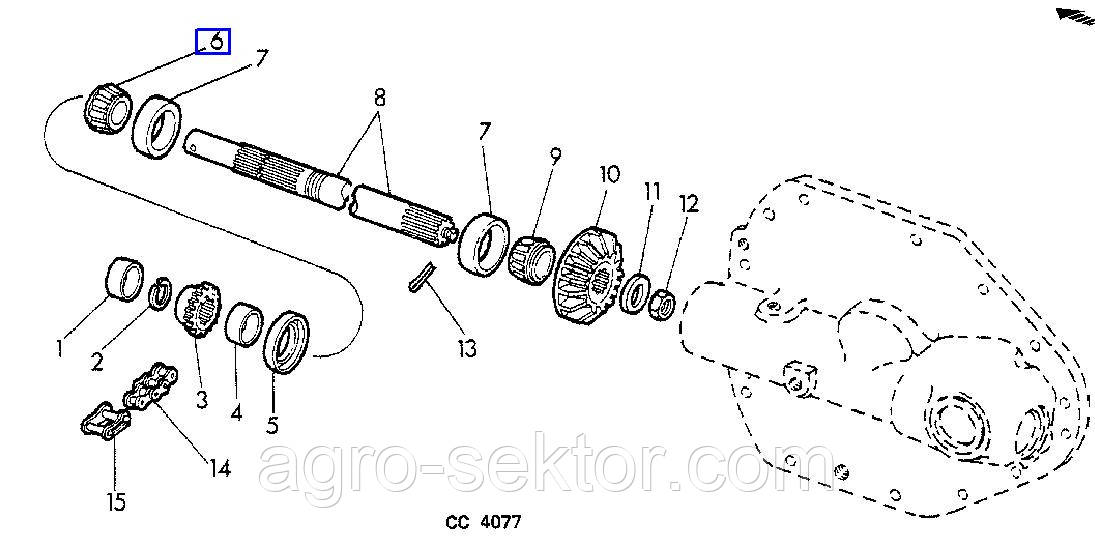 Підшипник редуктора John Deere 232 236