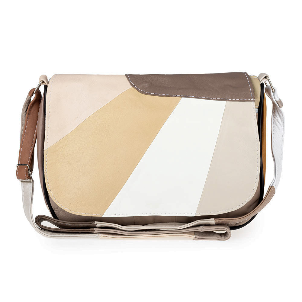 Жіноча шкіряна сумка через плече LT 5613 літній мікс