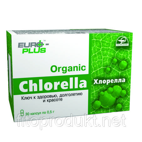 Хлорела (Chlorella) ключ до здоров'я, довголіття та краси No30 Євро Плюс