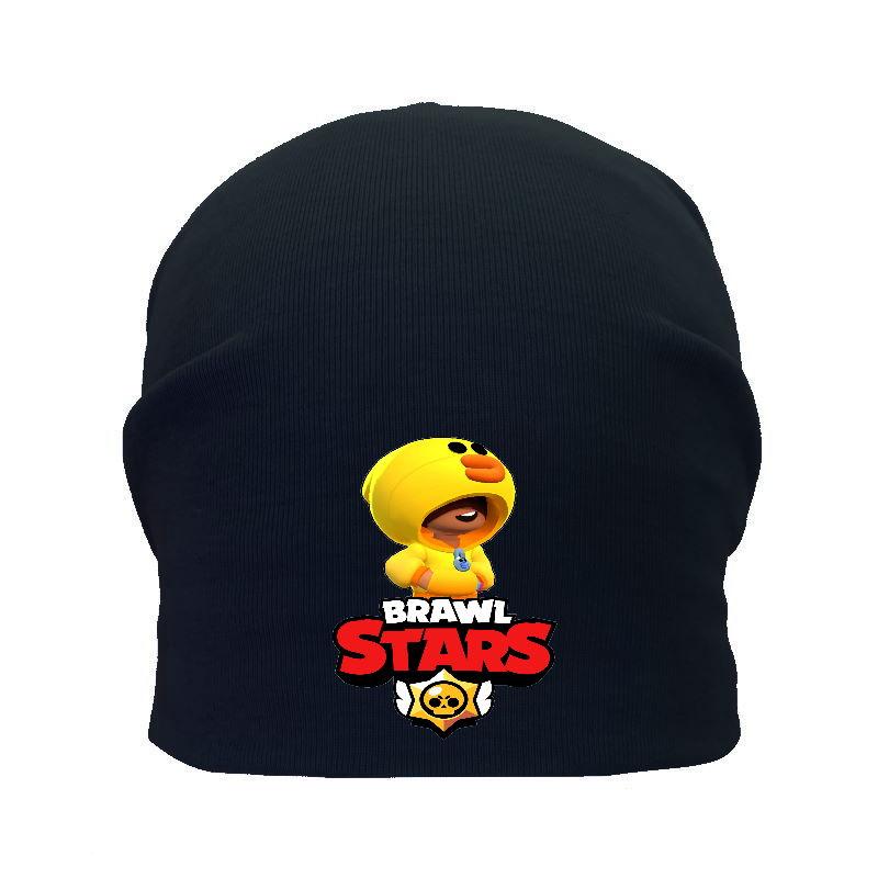 Шапка дитяча Бравл Старс чорна (Brawl Stars-0013) 50-52 см, фото 1