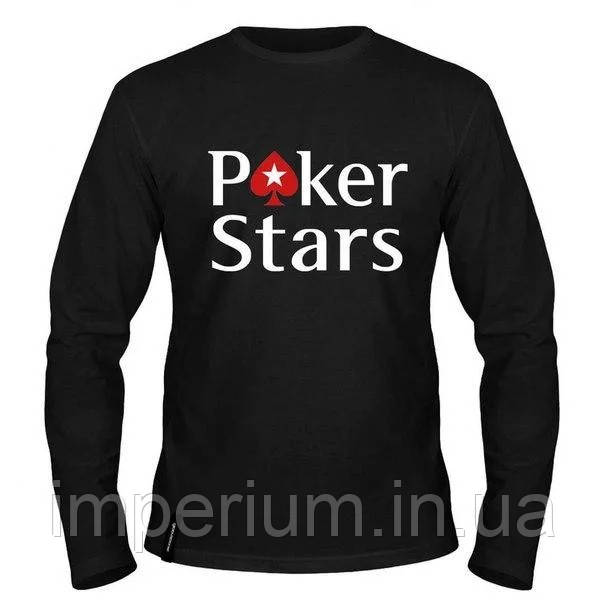 Стильний світшот | чорна кофта pokerstars