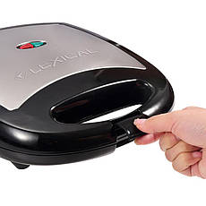 Электровафельница LEXICAL LWM-2402 / 1300W / гранітне покриття Антипригарне, фото 3
