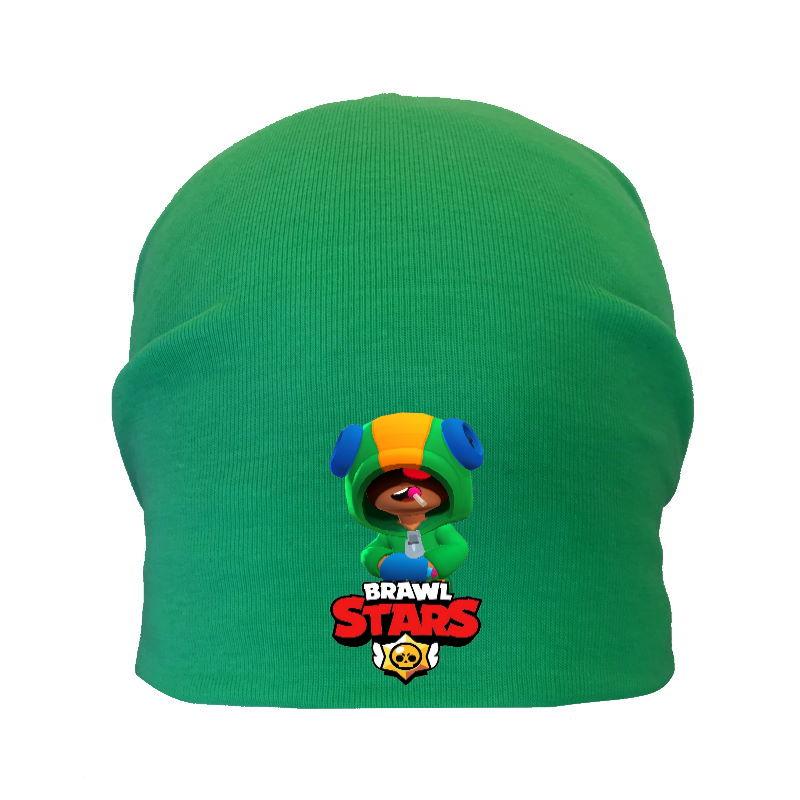 Шапка дитяча Бравл Старс зелена (Brawl Stars-0023) 54-56 см, фото 1