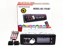 Автомагнітола 1DIN MP3 1781BT (1USB, 2USB-зарядка, TF card, bluetooth) (20), фото 3