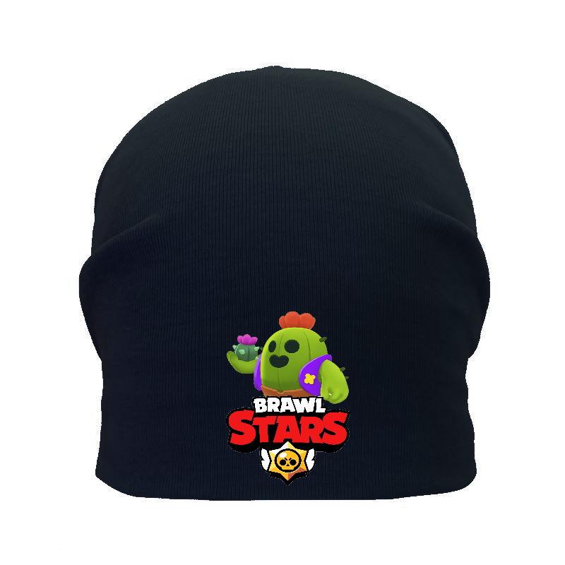 Шапка дитяча Бравл Старс чорна (Brawl Stars-0019) 50-52 см, фото 1