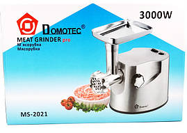 Електрична м'ясорубка Domotec MS-2021 (3000 Вт), фото 2