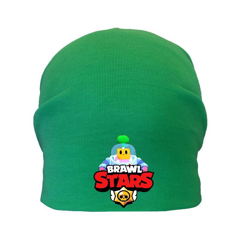 Шапка дитяча Бравл Старс зелена (Brawl Stars-0020) 50-52 см, фото 1