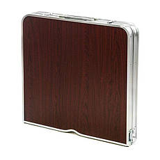 Посилений розкладний стіл валіза для пікніка + 4 стільці алюмінієвий 120х60х55/60/70 см, 3 режими, фото 3