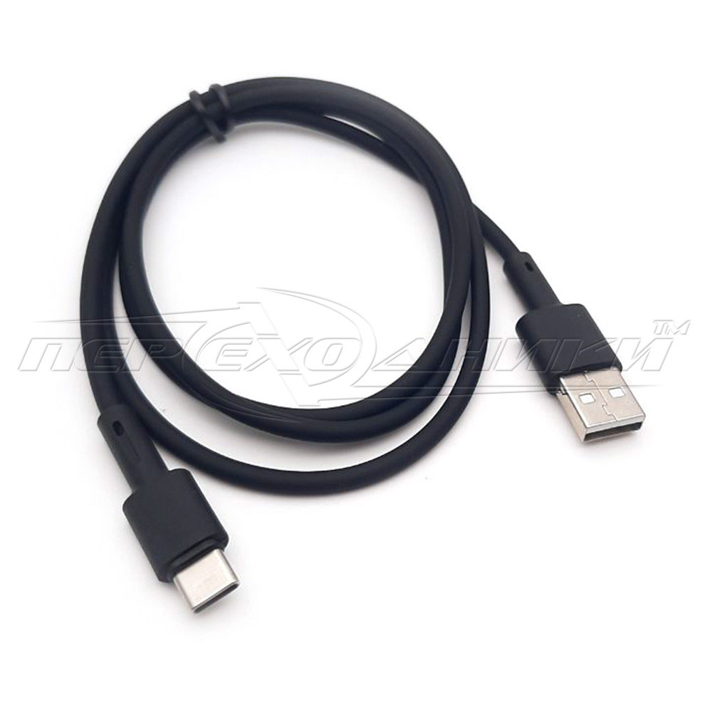 Кабель силікон USB 2.0 to Type-C, 5 A (преміум'якість), 1.0 м, чорний