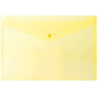 Папка-конверт на кнопці А4 EconoMix E31301-05 жовта прозора