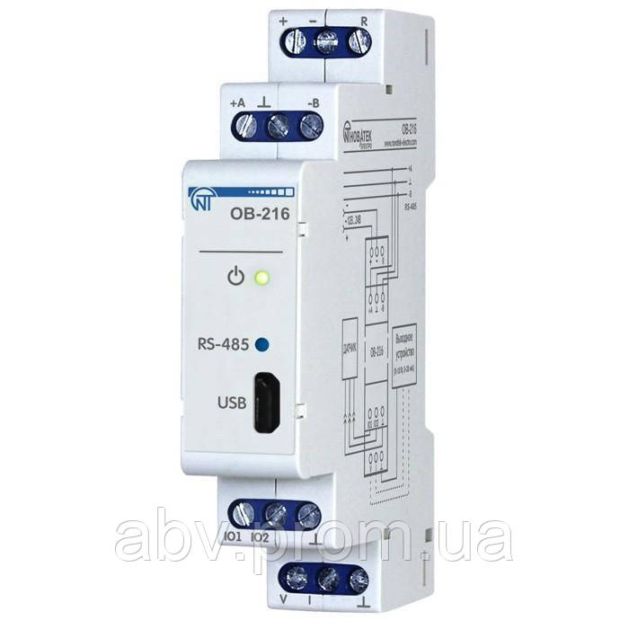 OB-216 MODBUS модуль введення-виведення цифровий, фото 1