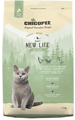 Сухий корм для кошенят та вагітних кішок Chicopee (Чікопі) CNL JUNIOR New Life з куркою 1,5 кг