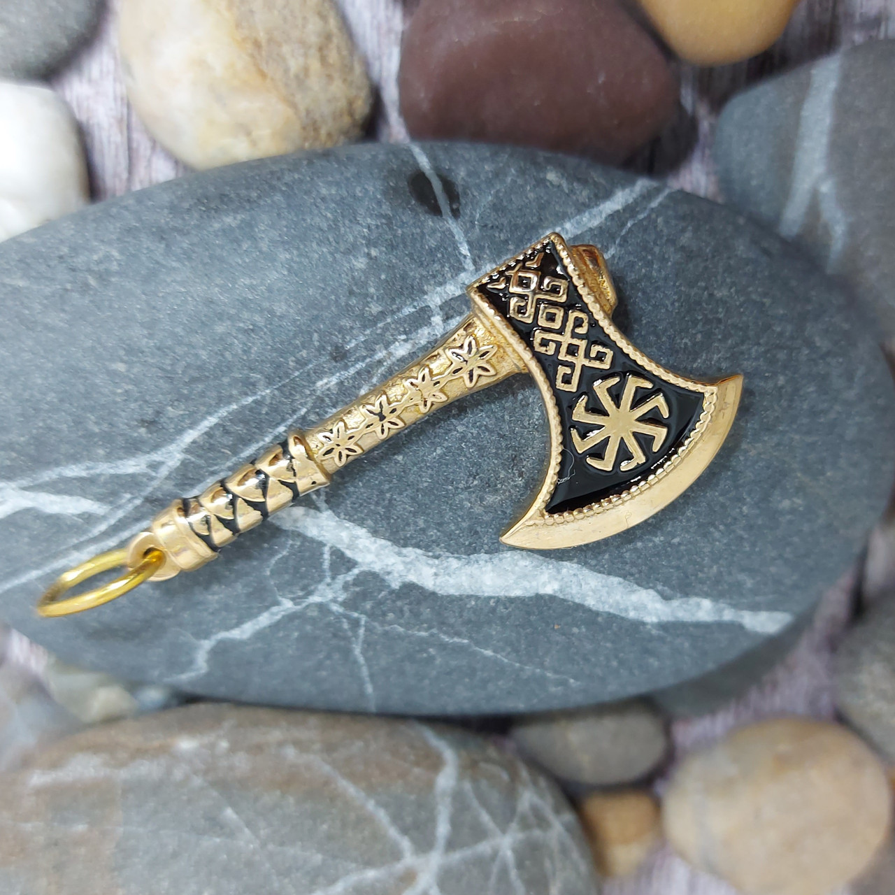 Сокира з Коловратом, Колядником, Сокира, кулон, амулет, талісман, підвіс