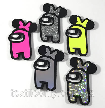 Нашивка Among Us різальна 30х50 мм 5 видів, фото 1