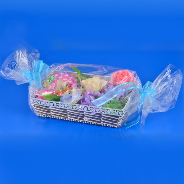 Плёнка упаковочная прозрачная для цветов и подарков 30см / 1 кг - фото 5 - id-p1398296437