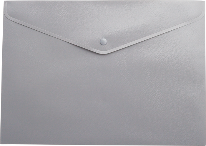 Папка-конверт А5 на кнопці BuroMax BM.3935-09 матова непрозора сіра