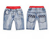 Літні легкі джинсові шорти для хлопчика, фото 3