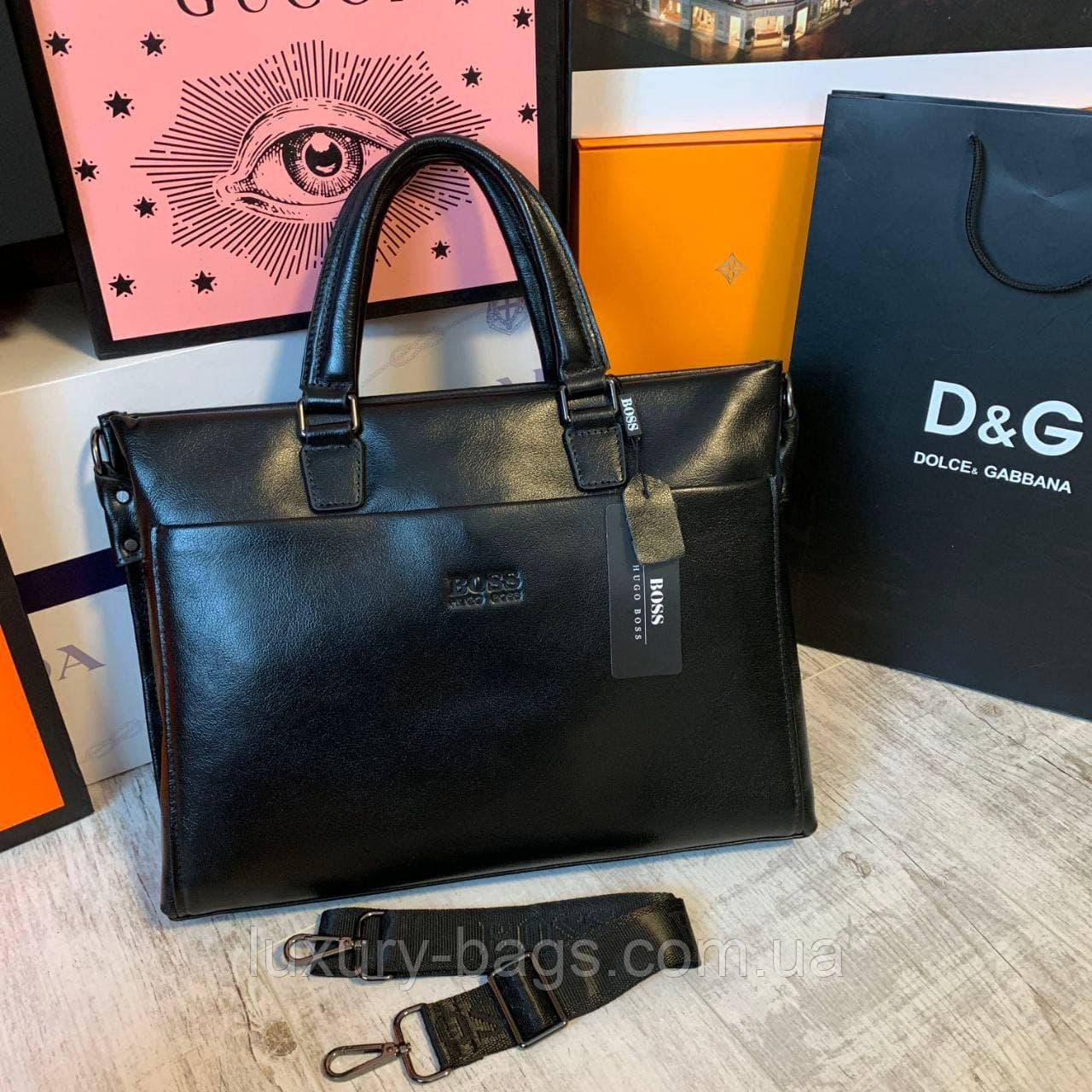Чоловічий шкіряний портфель Hugo Boss Х'юго Бос