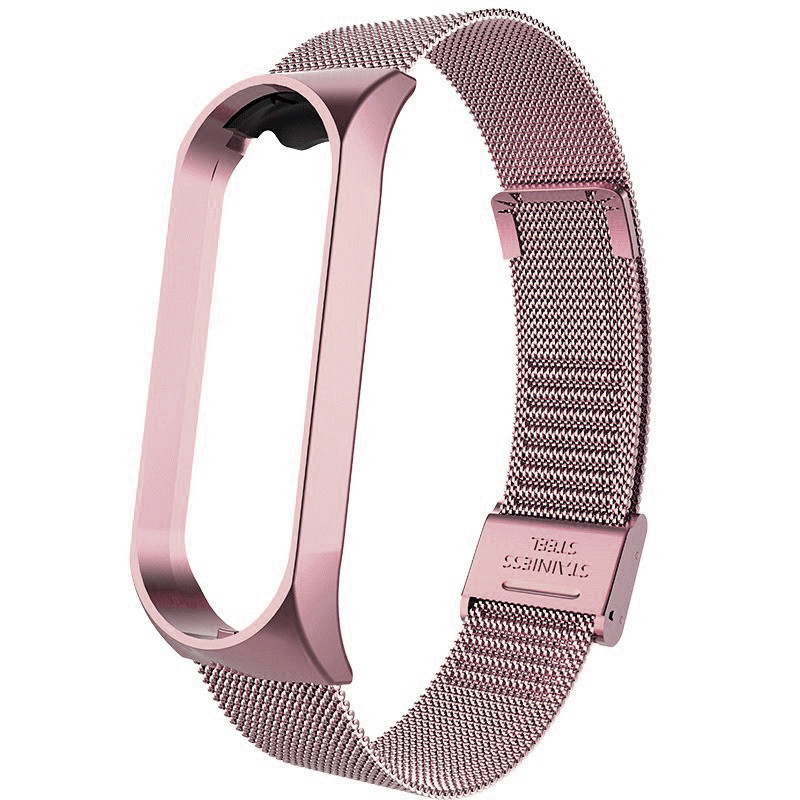 Ремінець Milanese Loop Strap для Xiaomi Mi Band 5 / 6 Rose Gold