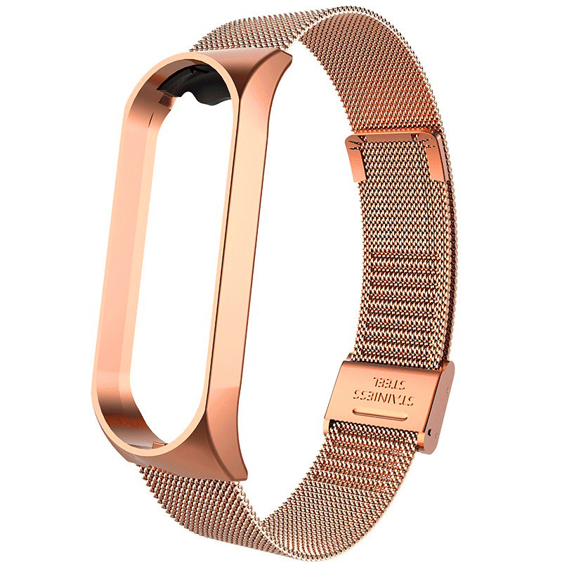 Ремінець Milanese Loop Strap для Xiaomi Mi Band 5 / 6  Gold