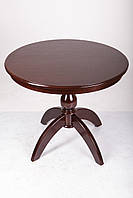 Стол обеденный круглый не раскладное Микс мебель Престиж 90 см темный орех