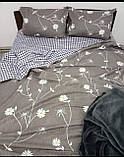 Полуторный комплект постельного белья ренфорс Прочная долговечна и комфортная ткань которая не мнется, фото 5