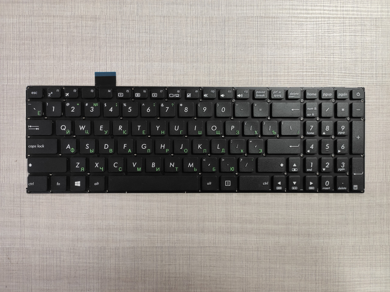 Клавіатура для ноутбука ASUS (X542 series) rus, black, без кадру (ОРИГІНАЛ)