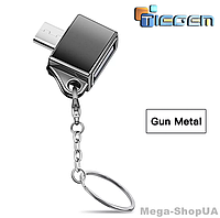 Адаптер брелок OTG micro USB - USB. Переходник для соединения устройств microUSB OTG W1 Черный