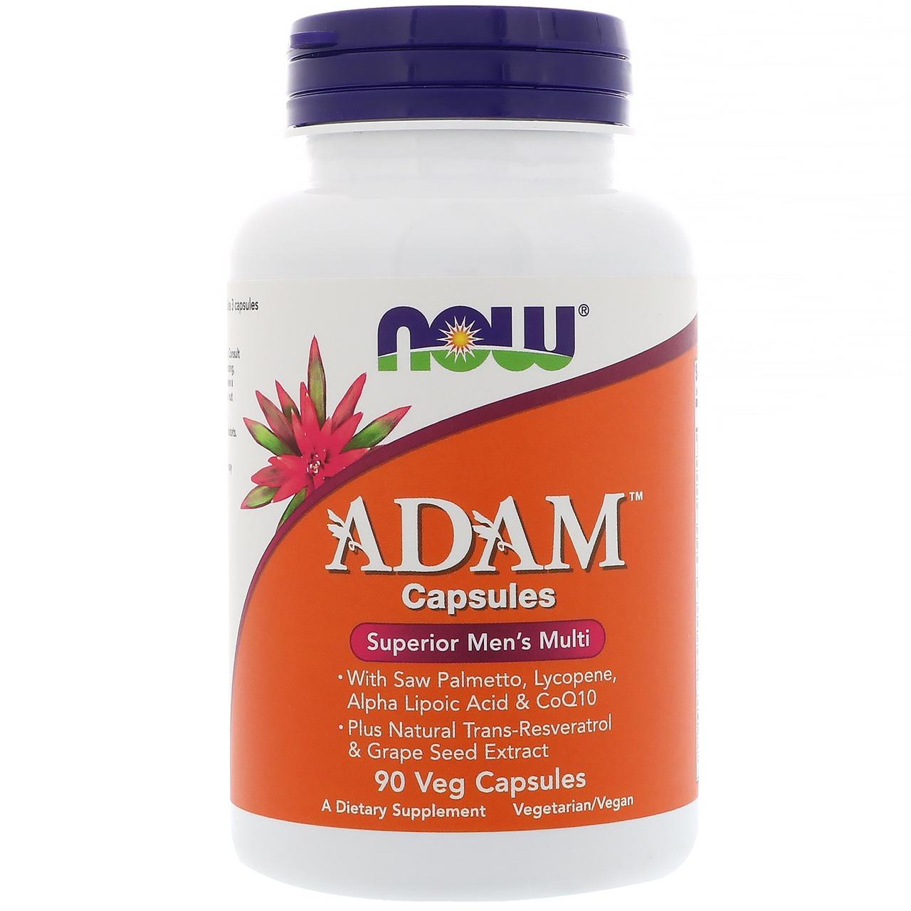 Вітаміни для чоловіків Now Foods Adam Superior Men's Multi 90 капс.